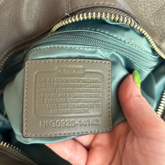 Coach Gray Shoulder Bag - Picture 3 of 10